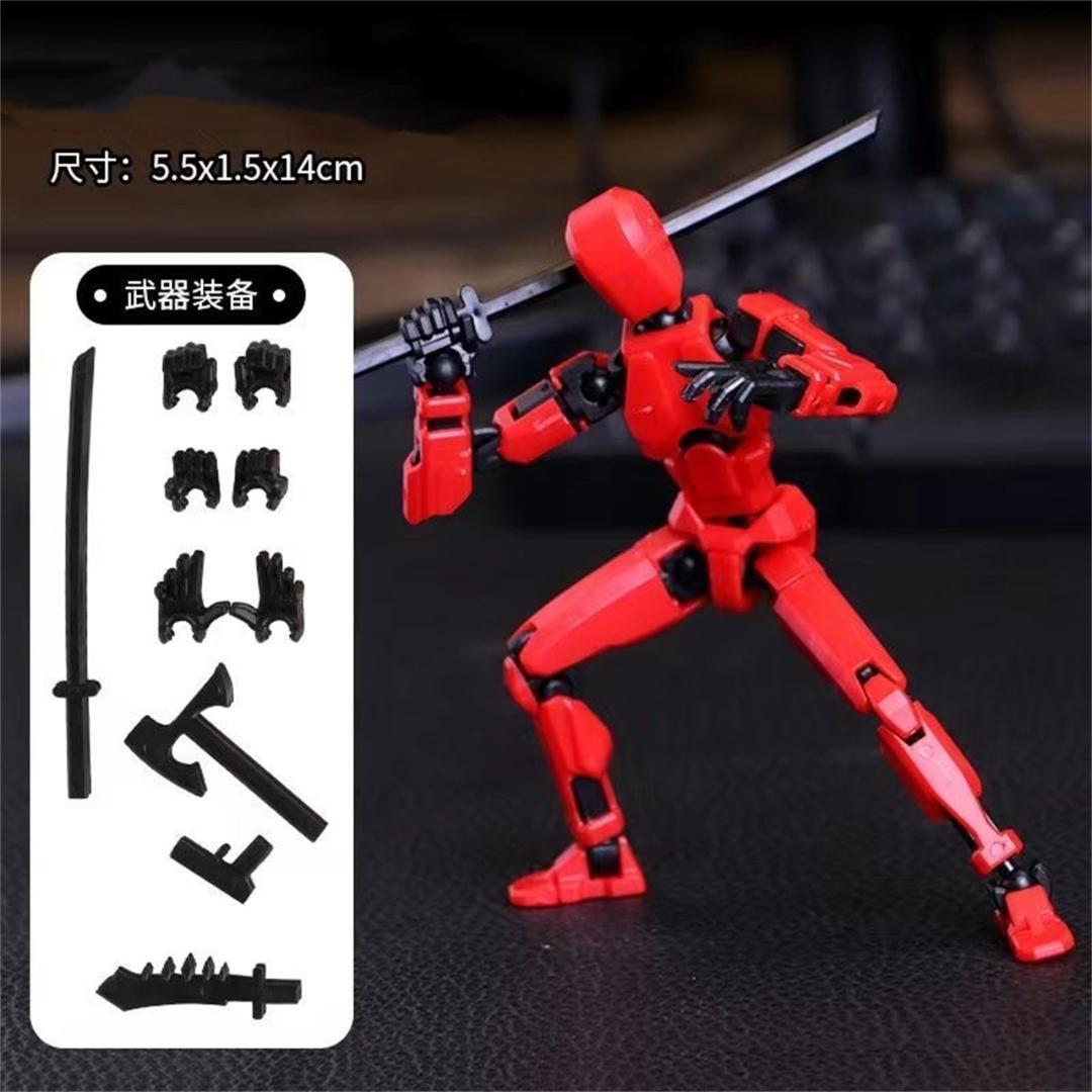 ⭐新品⭐アクションフィギュア ロボット ダミー人形 白 ホワイト 武器セット付 — image 5