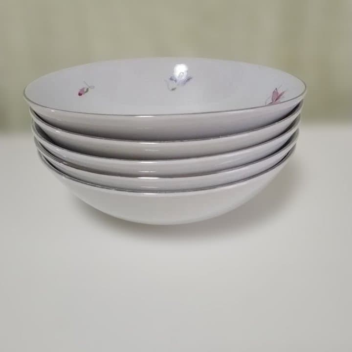 花柄陶器ボウル5個セット　値下げ — image 2