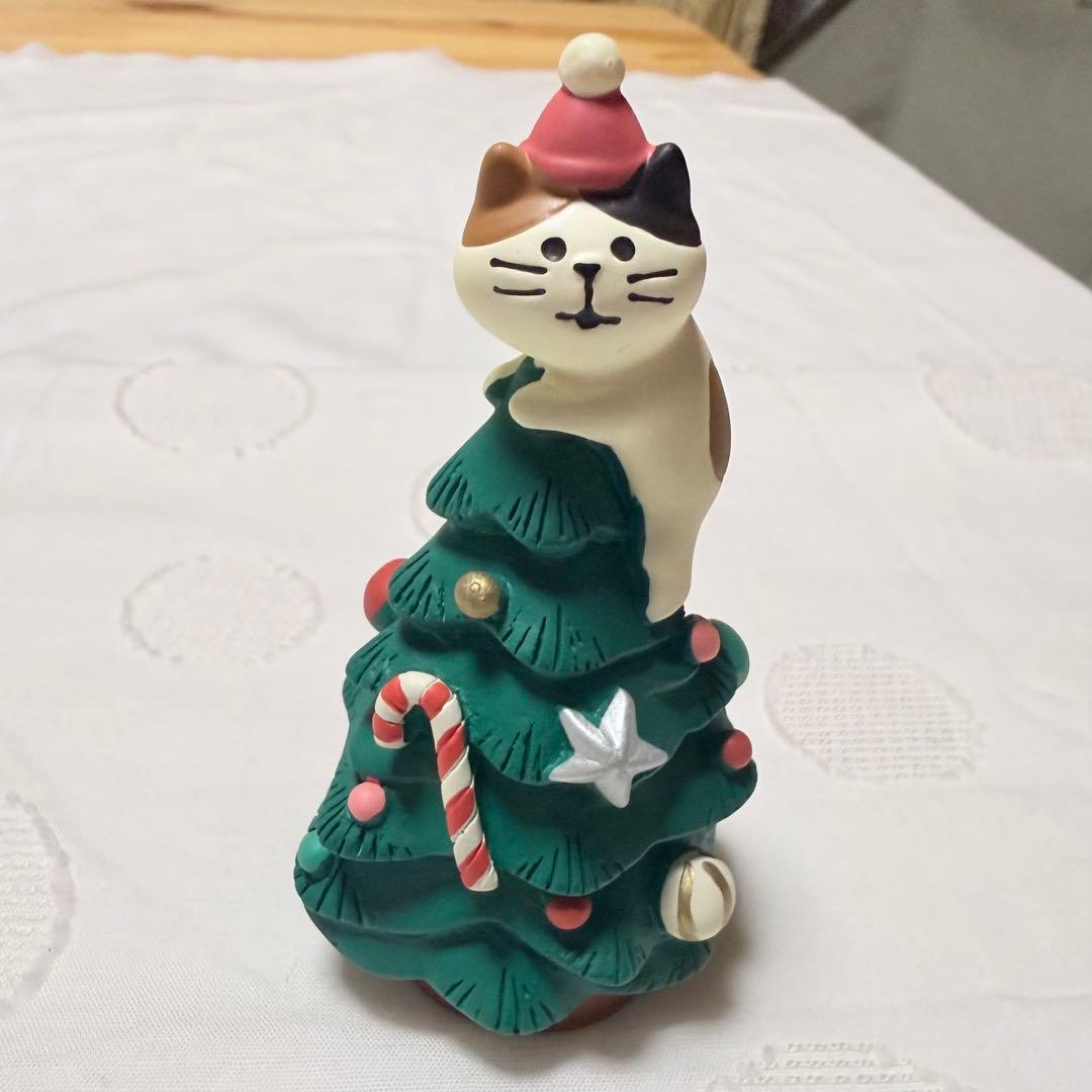 【廃盤レア】デコレ コンコンブル イタズラ子猫ツリー クリスマス 三毛猫 猫 — image 2