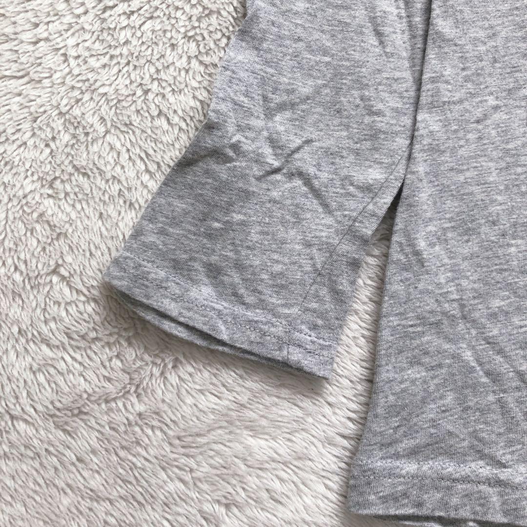 グローバルワーク 長袖カットソー 定番 Tシャツ ロンT シンプル 無地 グレー — image 4