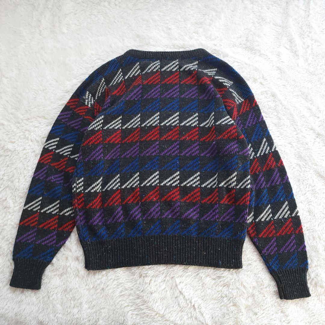 ネップニット USA製 80~90s Sweater Graphix XL 古着 — image 3
