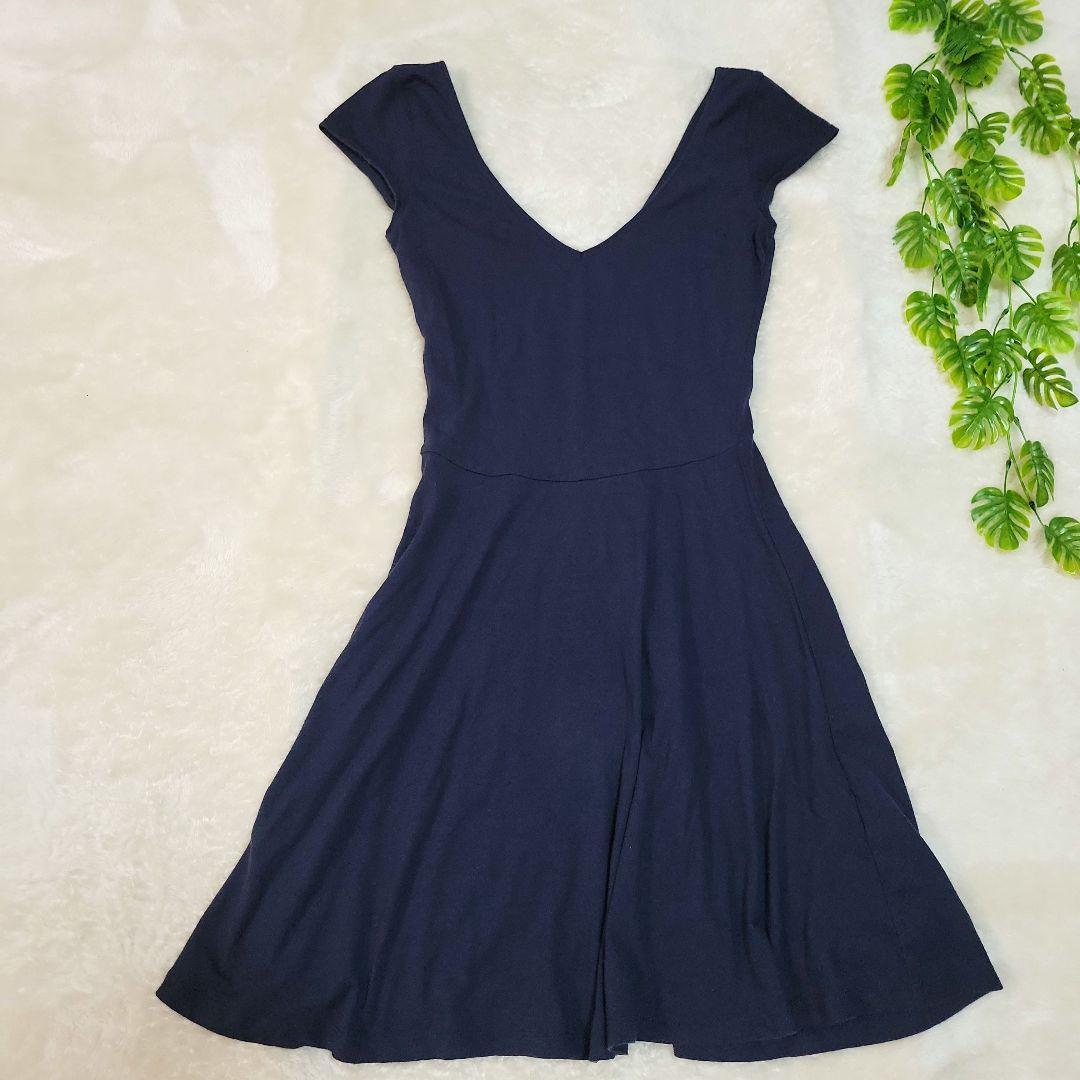 緑茶様 Hollister ホリスター ノースリーブ フレアワンピース ネイビー — image 2