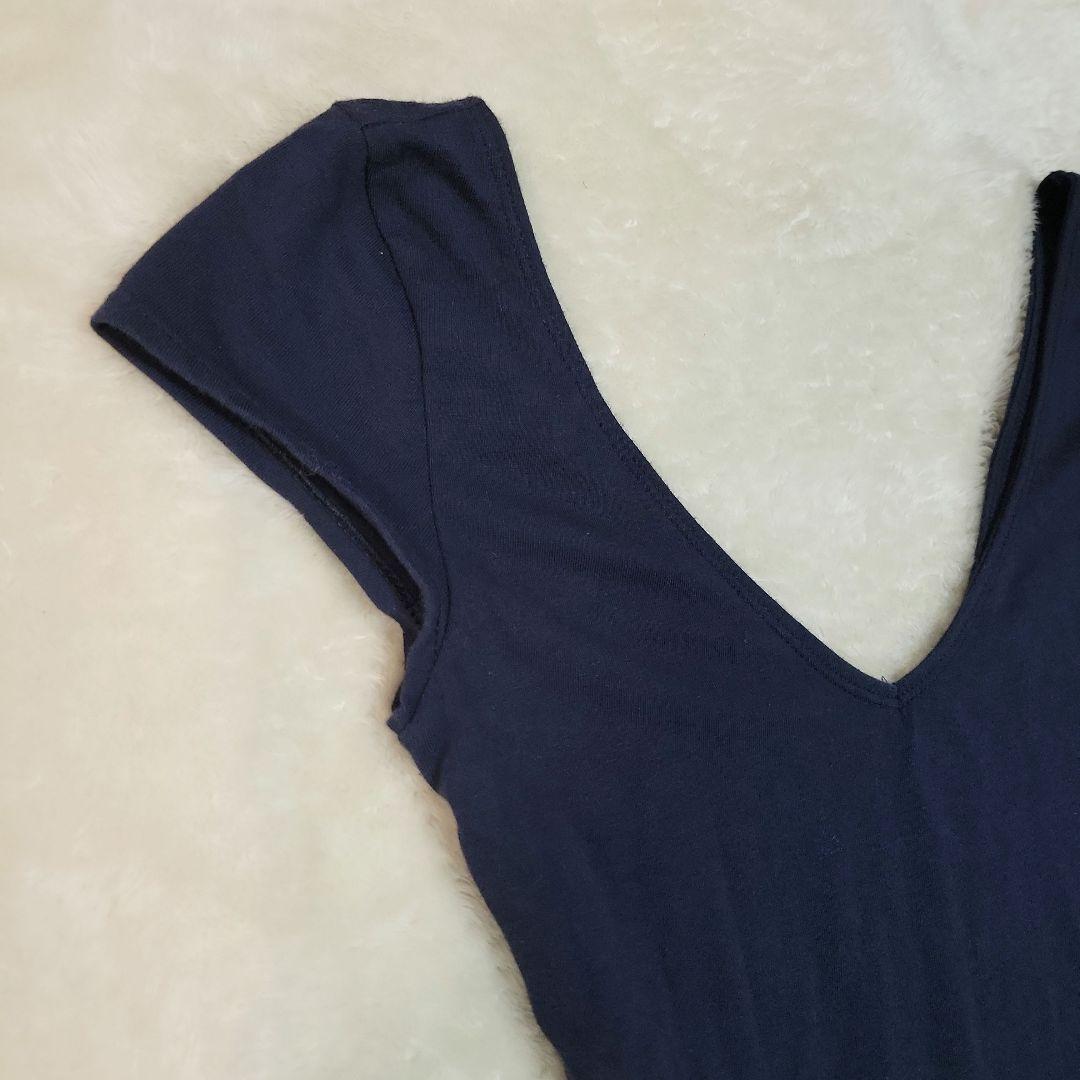 緑茶様 Hollister ホリスター ノースリーブ フレアワンピース ネイビー — image 4