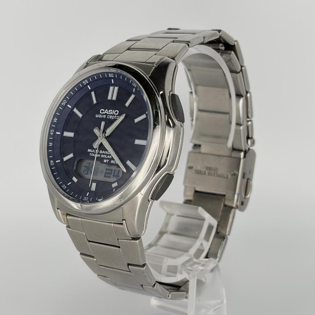 CASIO アナデジ 腕時計 メンズ ソーラー 稼働品 美品 Y2K — image 2