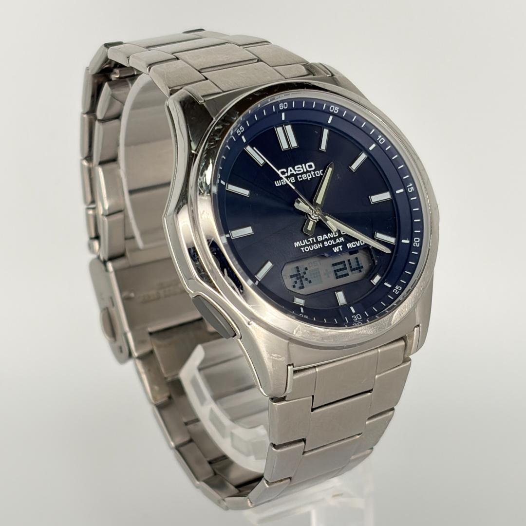 CASIO アナデジ 腕時計 メンズ ソーラー 稼働品 美品 Y2K — image 4