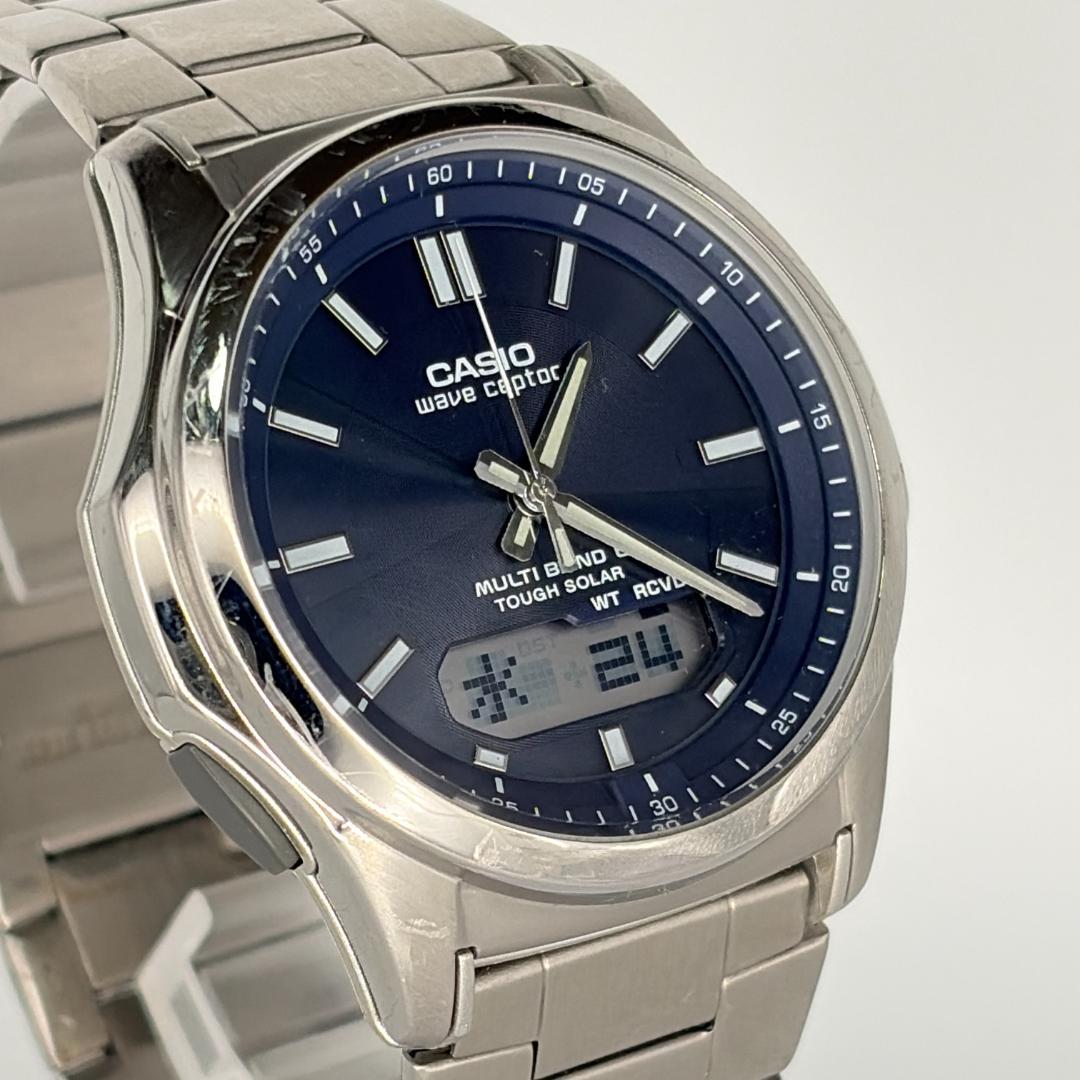 CASIO アナデジ 腕時計 メンズ ソーラー 稼働品 美品 Y2K — image 5