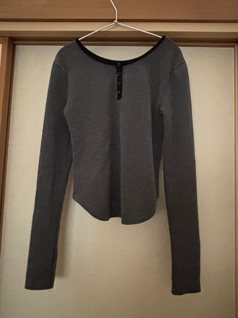 GIUNON Iong sleeve rib topsロングスリーブリブトップス — image 4