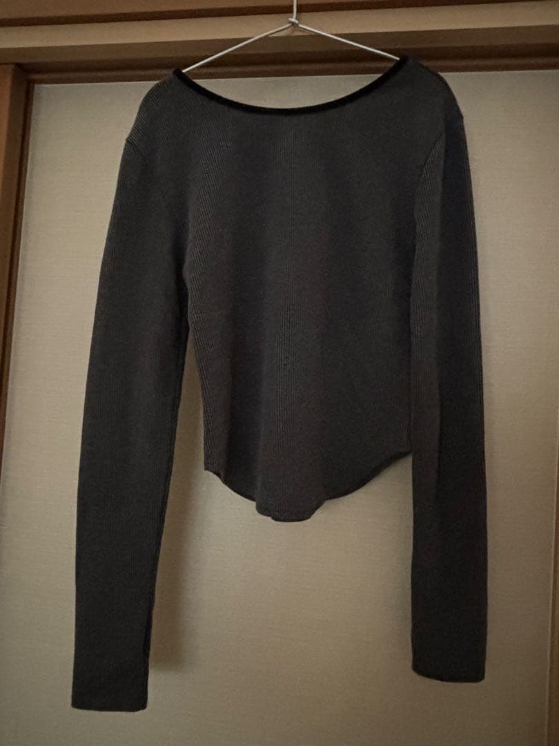 GIUNON Iong sleeve rib topsロングスリーブリブトップス — image 5