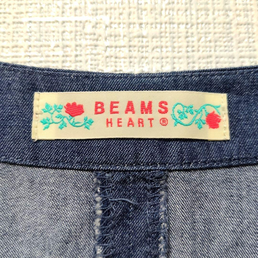 ビームスハート BEAMS HEART デニムシャツワンピース 体型カバー — image 2