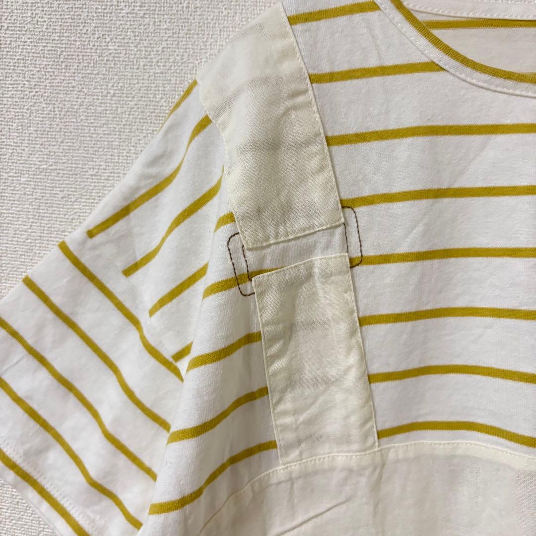 north object de petit... ボーダーTシャツM 重ね着風 — image 3