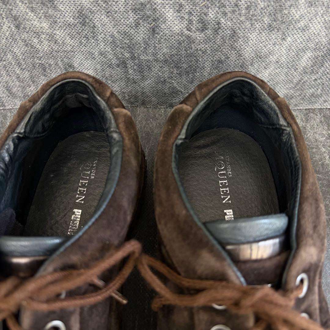 PUMA Alexander McQueen レザースニーカー　29cmブラウン — image 3