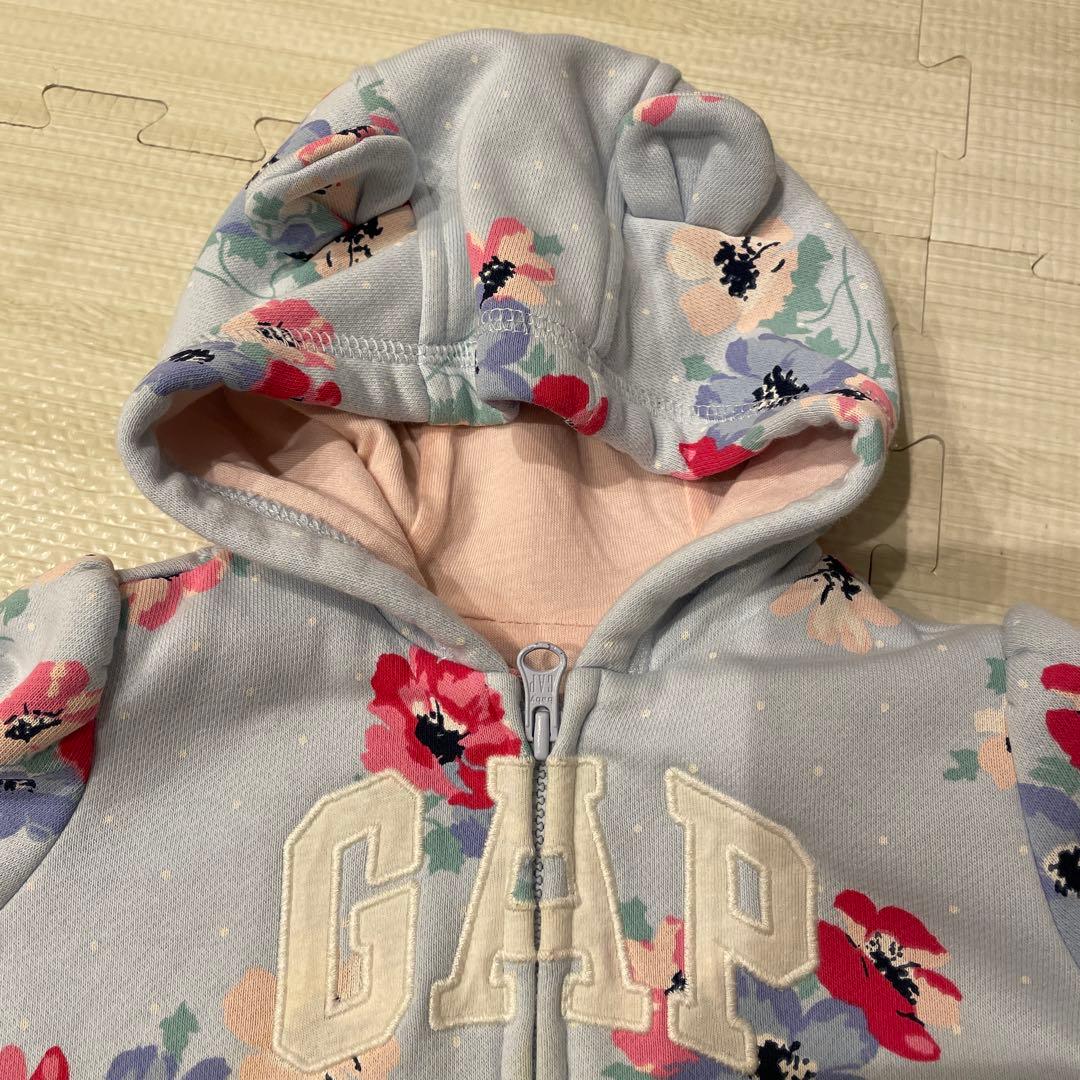 GAP 花柄フード付きアウター 95cm未満 — image 2