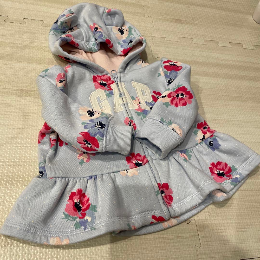 GAP 花柄フード付きアウター 95cm未満 — image 3