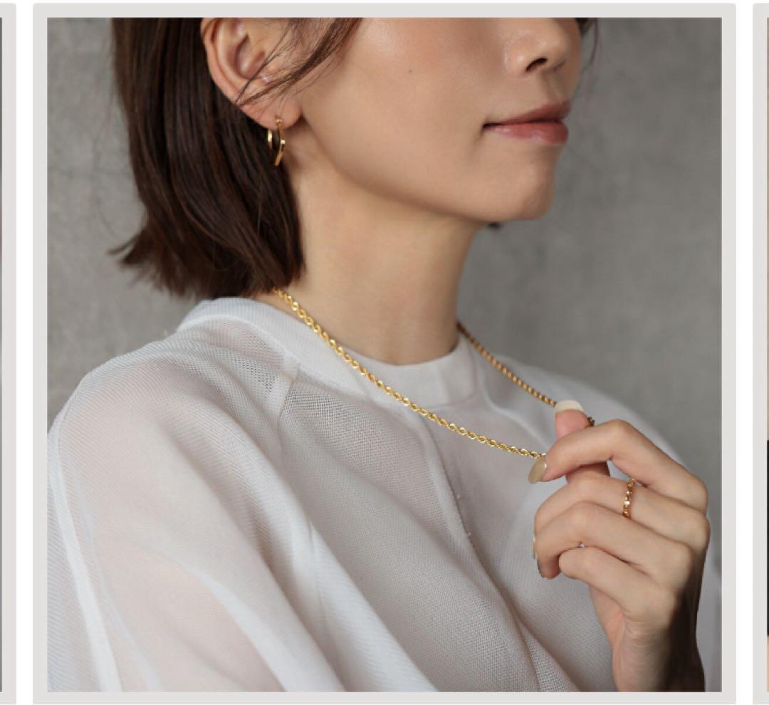CRAIFE ロープチェーンネックレス ゴールド 金属アレルギー対応 — image 4