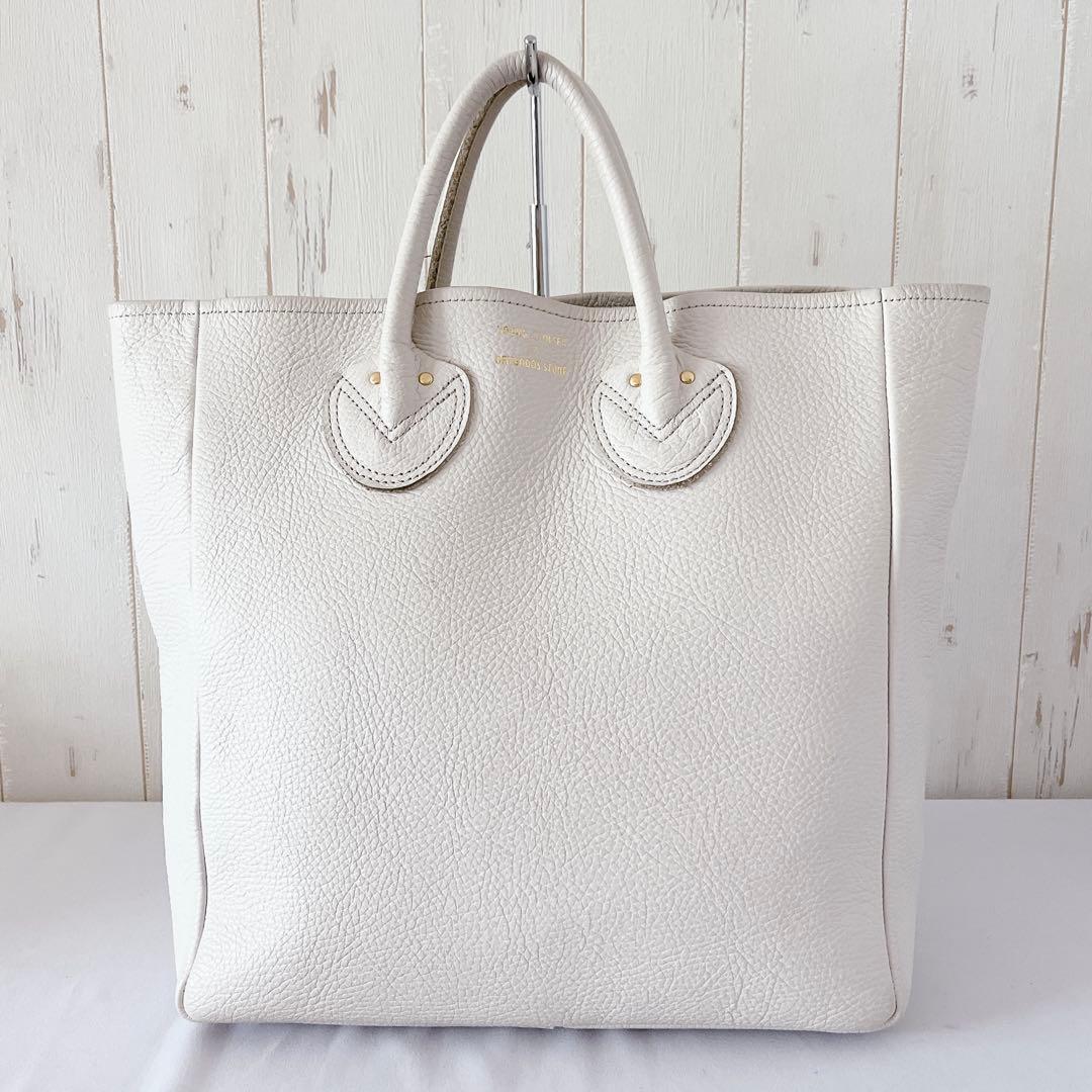 【美品】YOUNG&OLSEN エンボスドレザートート　M オフホワイト — image 2
