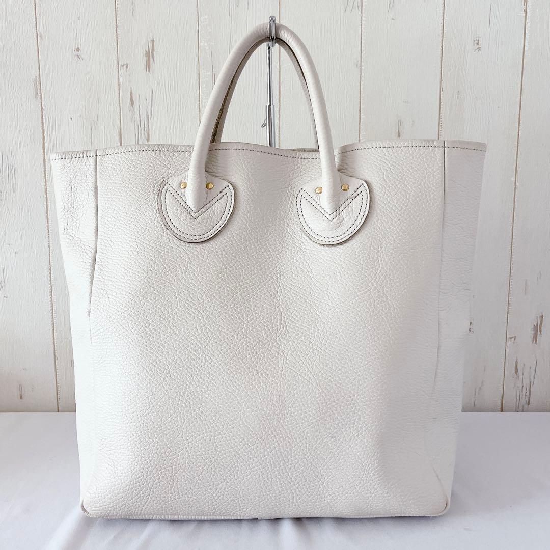 【美品】YOUNG&OLSEN エンボスドレザートート　M オフホワイト — image 5