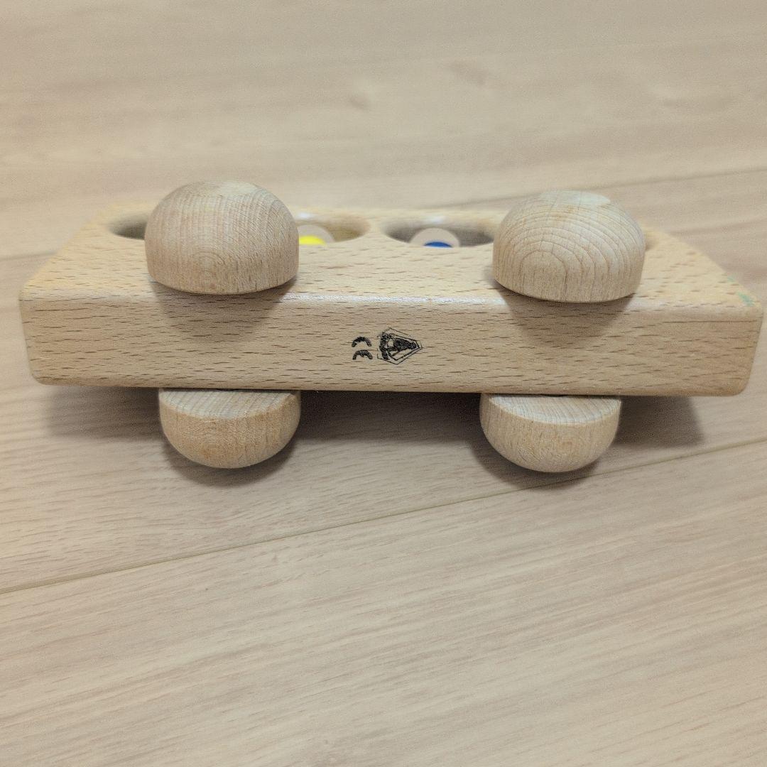 ケラー社　４人乗り木製バス 知育玩具 ペグ遊び — image 3