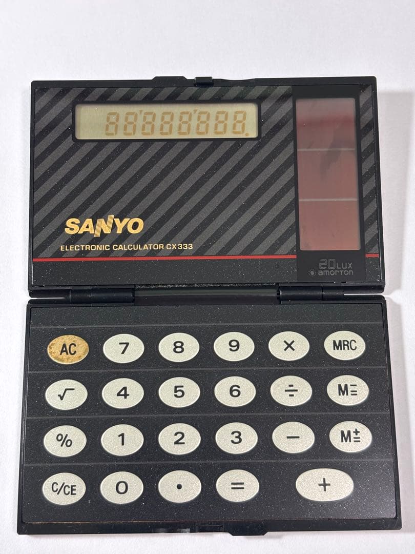 【新品未使用】SANYO 電子計算機 CX333 ソーラー 昭和レトロ 希少 — image 2