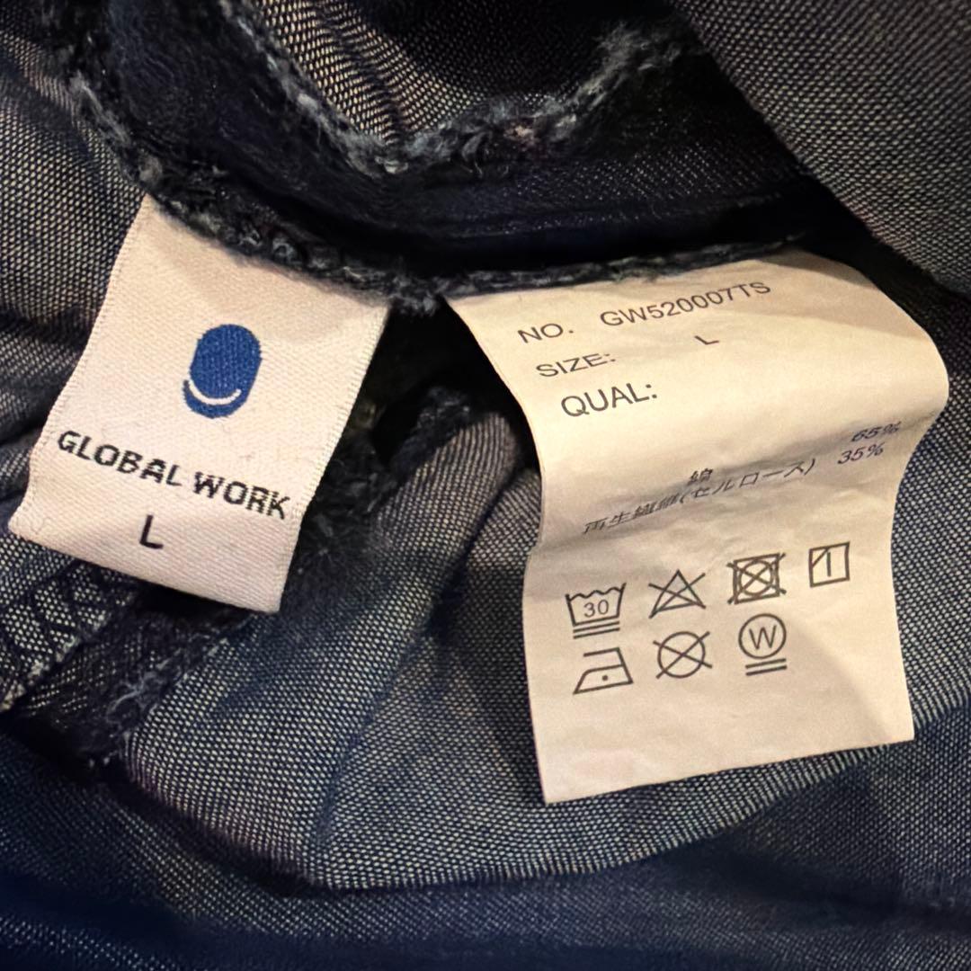 【くるみ様専用】GLOBAL WORK デニムガウチョパンツ Lサイズ — image 3