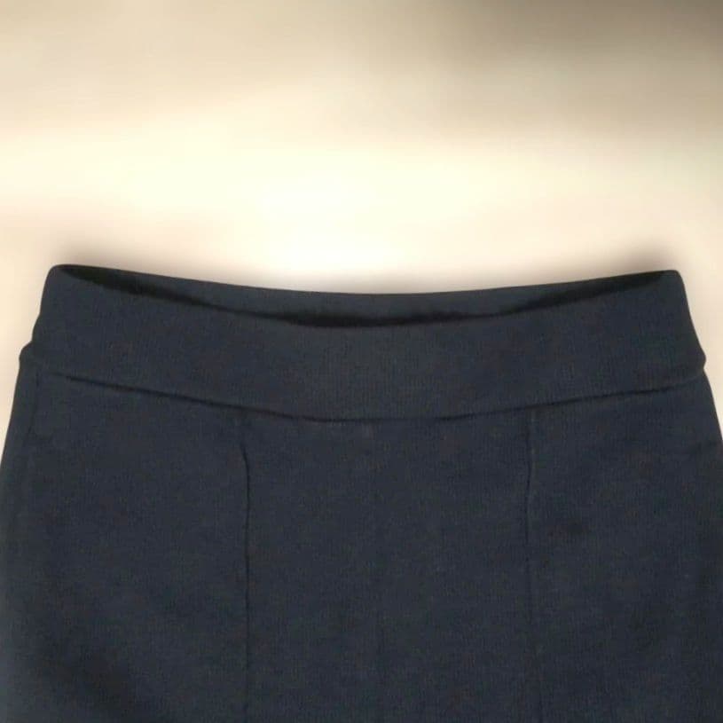 WEGO ウィゴー リブフレアパンツ 黒 裾フリル メロウ フリーサイズ — image 5