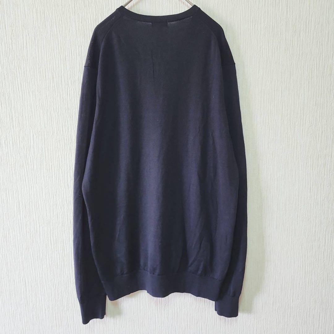 【UNIQLO】（L）メリノVネックセーター/レイヤード/着回し万能/無地 — image 2