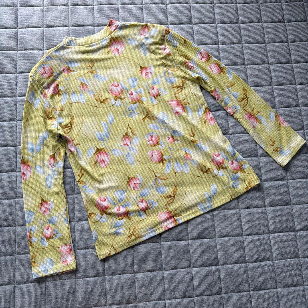 ★MODE CAN 長袖 花柄 トップス　Lサイズ — image 2