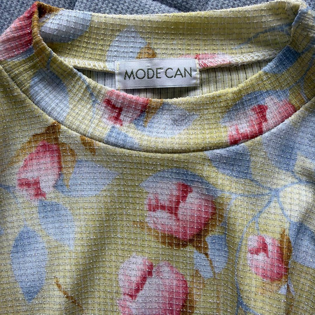 ★MODE CAN 長袖 花柄 トップス　Lサイズ — image 3