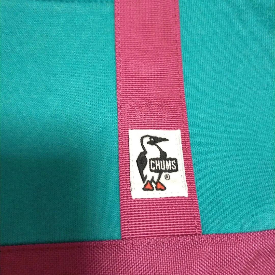 【美品】CHUMS トートバッグ ターコイズ×パープル — image 2