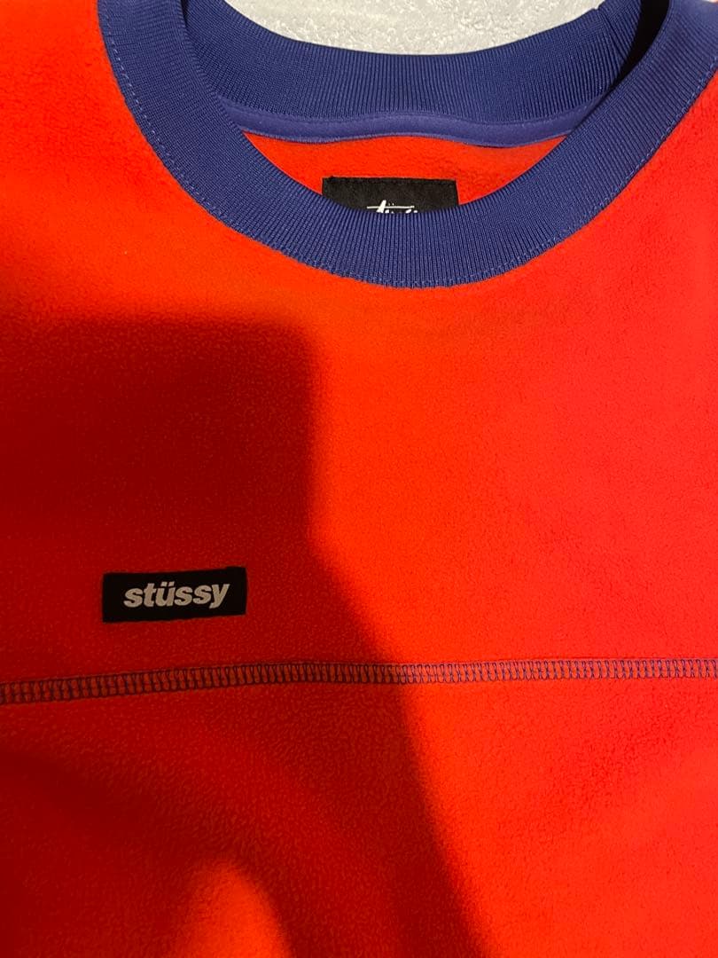 stüssy フリースジャケット Lサイズ オレンジ — image 2