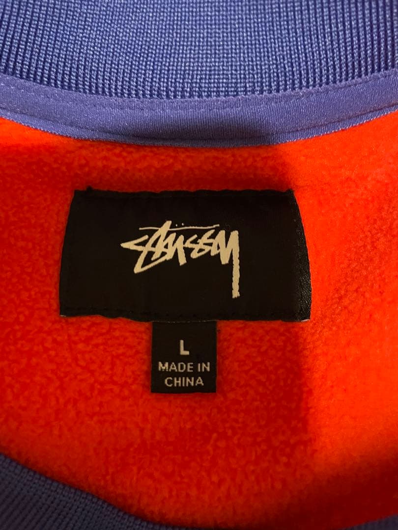 stüssy フリースジャケット Lサイズ オレンジ — image 3