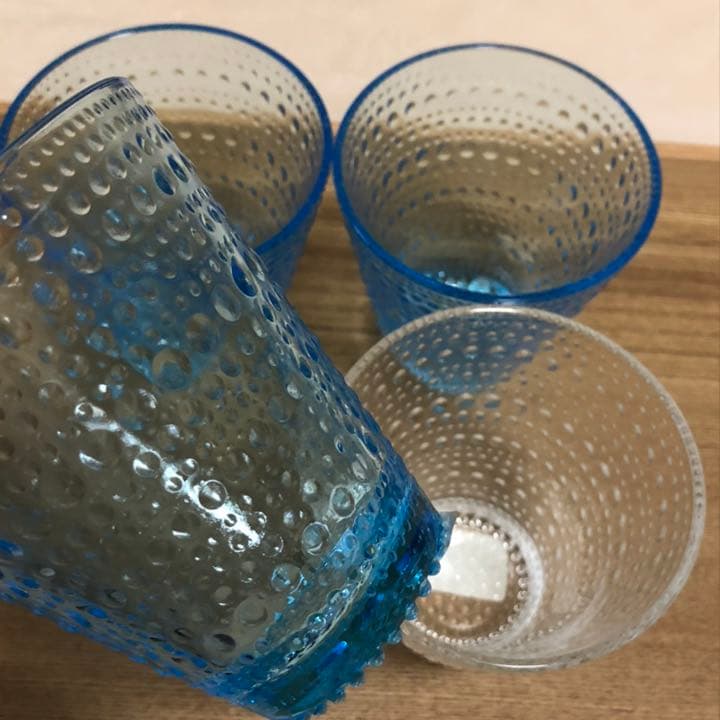 ！カステヘルミ 300ml グラス タンブラー ライトブルー2点 — image 3