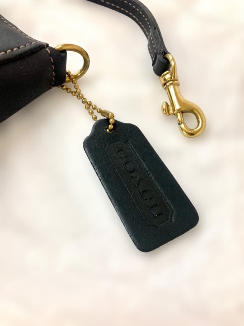 オールドコーチ（COACH）アクセサリーポーチ　レザー　バッグ　黒　9311 — image 3