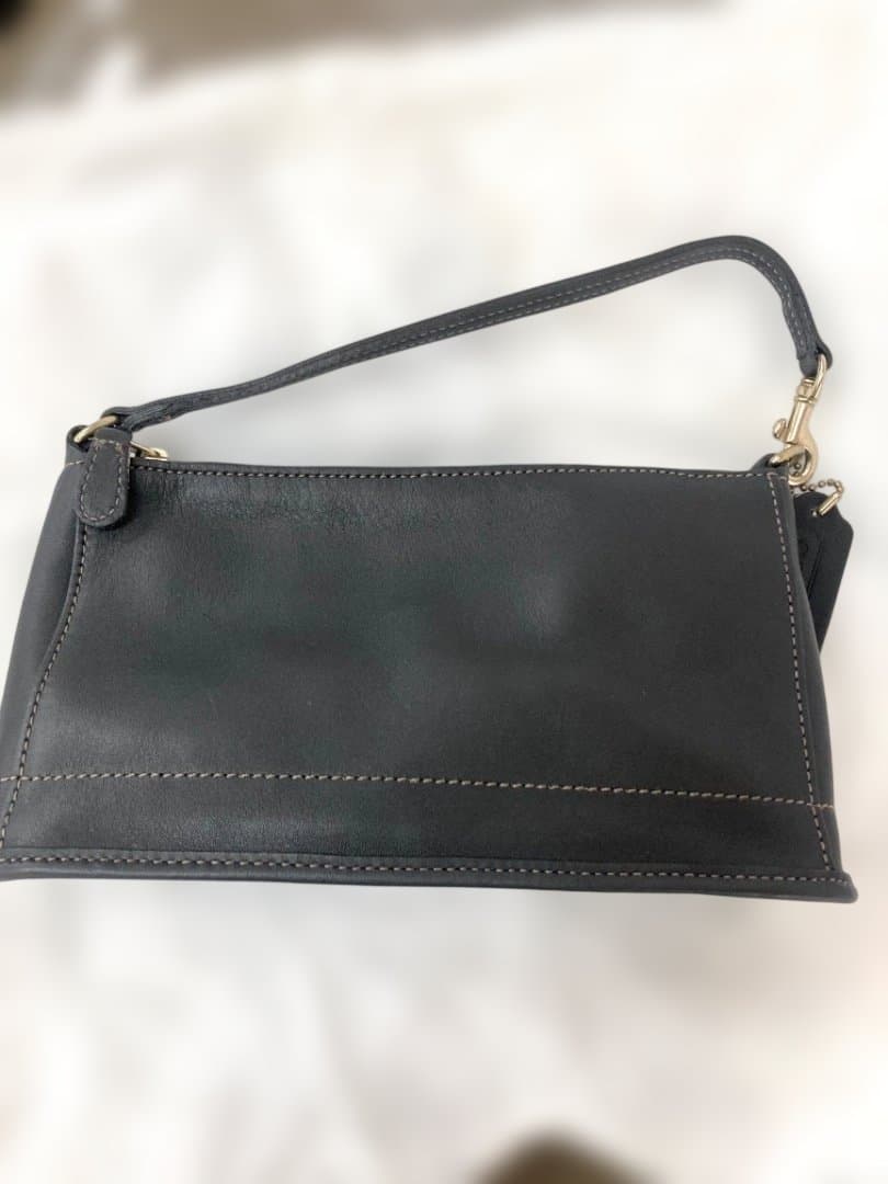 オールドコーチ（COACH）アクセサリーポーチ　レザー　バッグ　黒　9311 — image 4