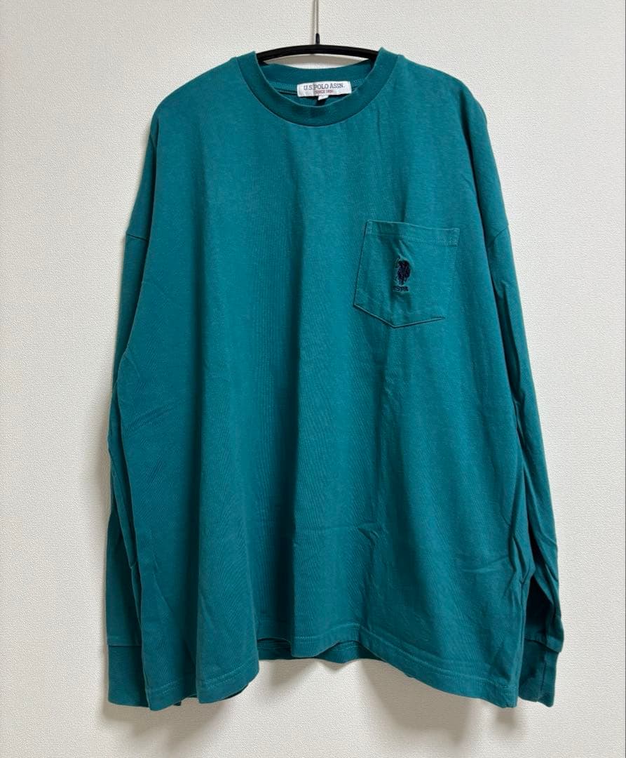 【美品•U.S. POLO ASSN】袖ボリューム 胸刺繍ポケットロングTシャツ — image 3