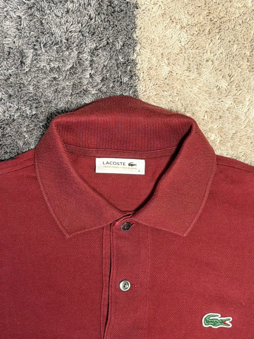 LACOSTE ポロシャツ バーガンディ — image 3