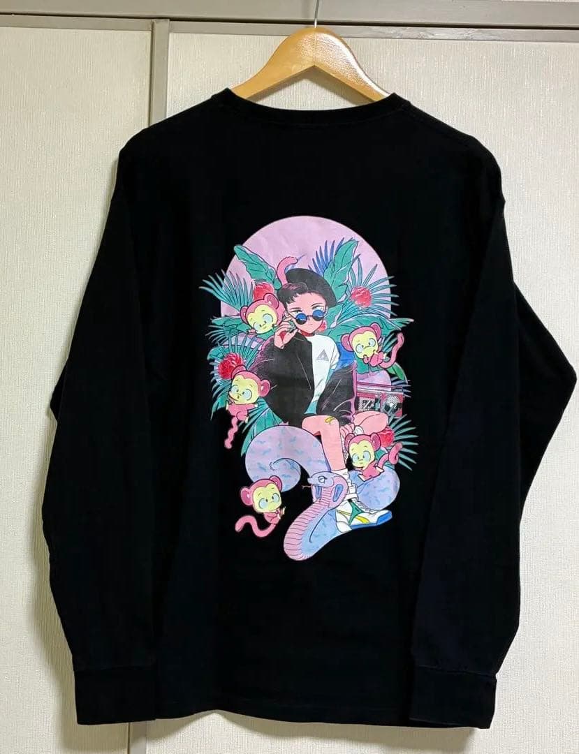 【美品】電Q×AAAA バックプリント長袖Tシャツ(ユニセックス） Lサイズ — image 2