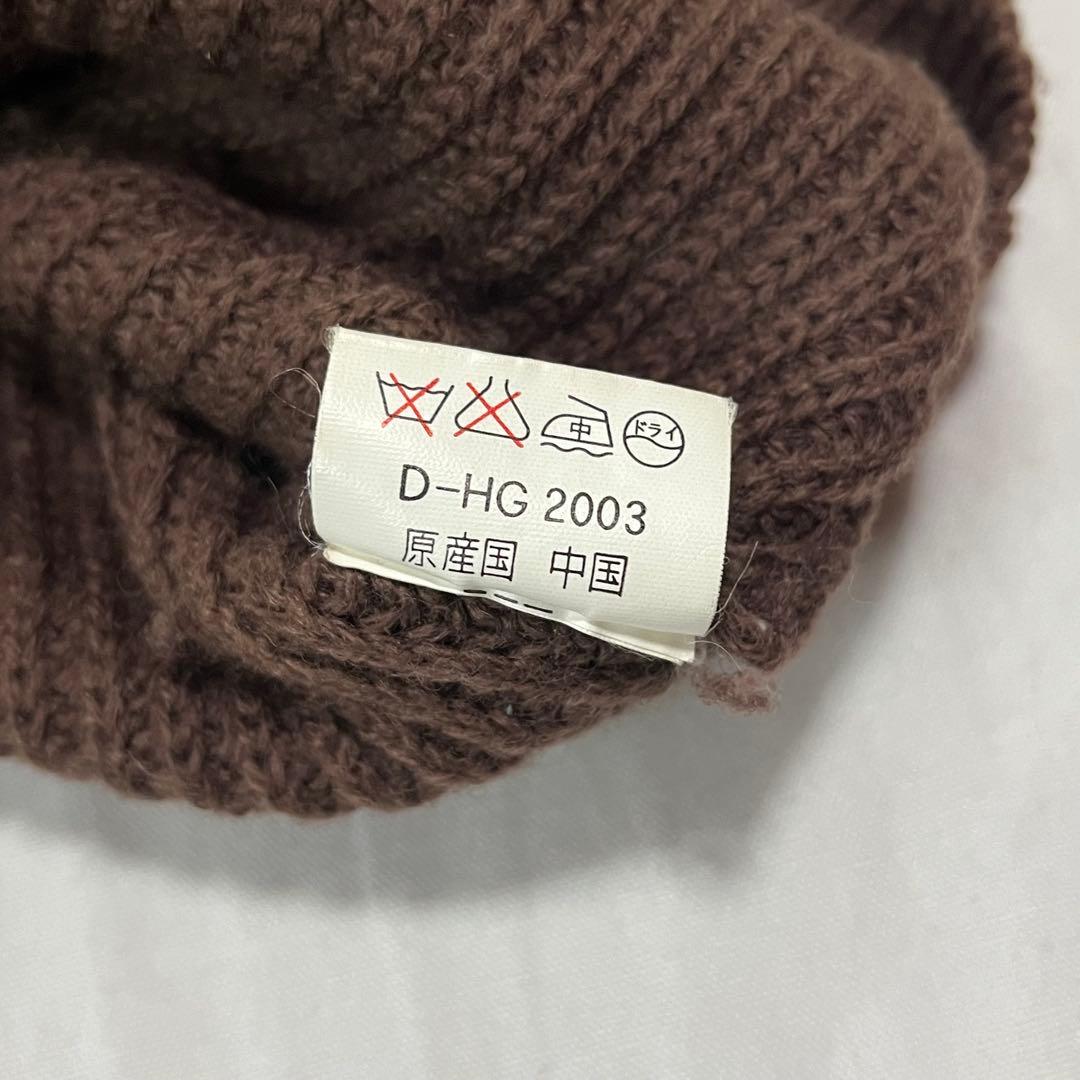 ウール100% ニット Vネック 民族柄 レトロ 古着 メンズ L — image 5
