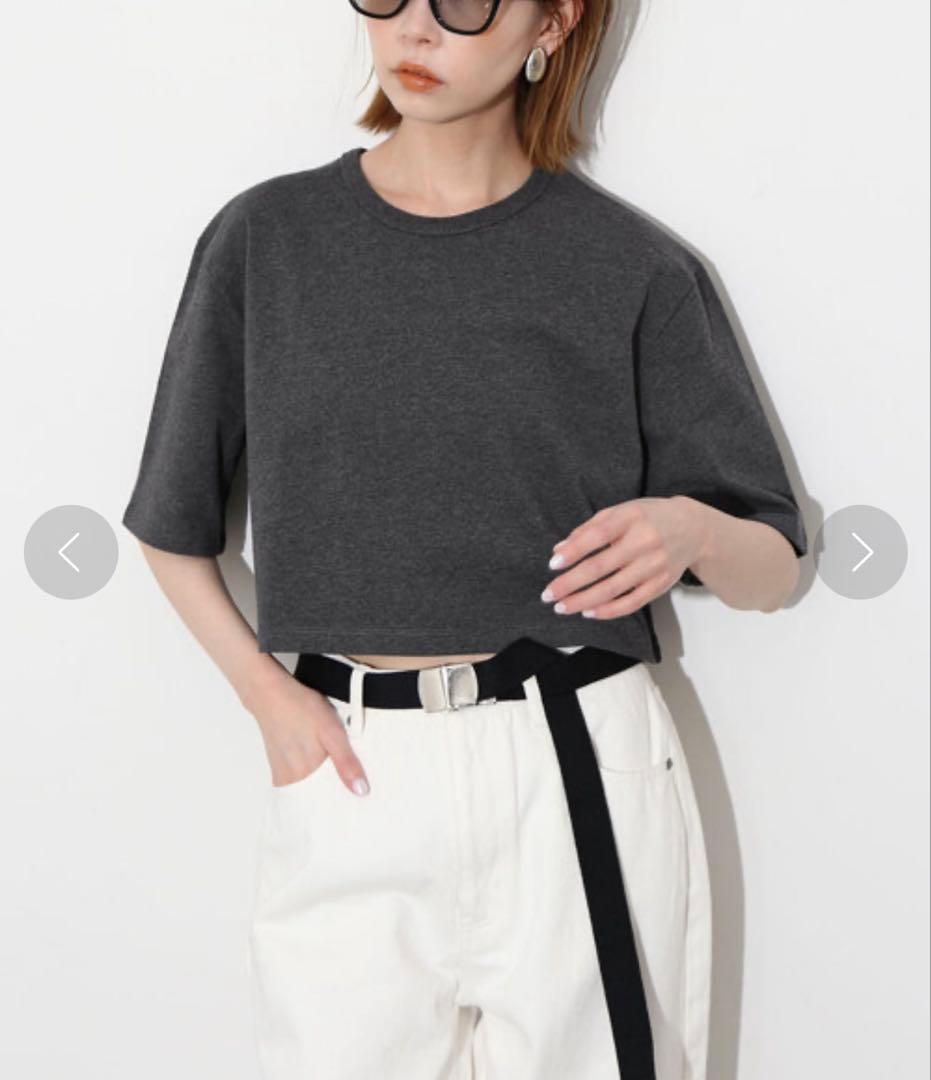 SLOBE IENA サイロスパンコンパクトTEE グレー FREE 美品 — image 2