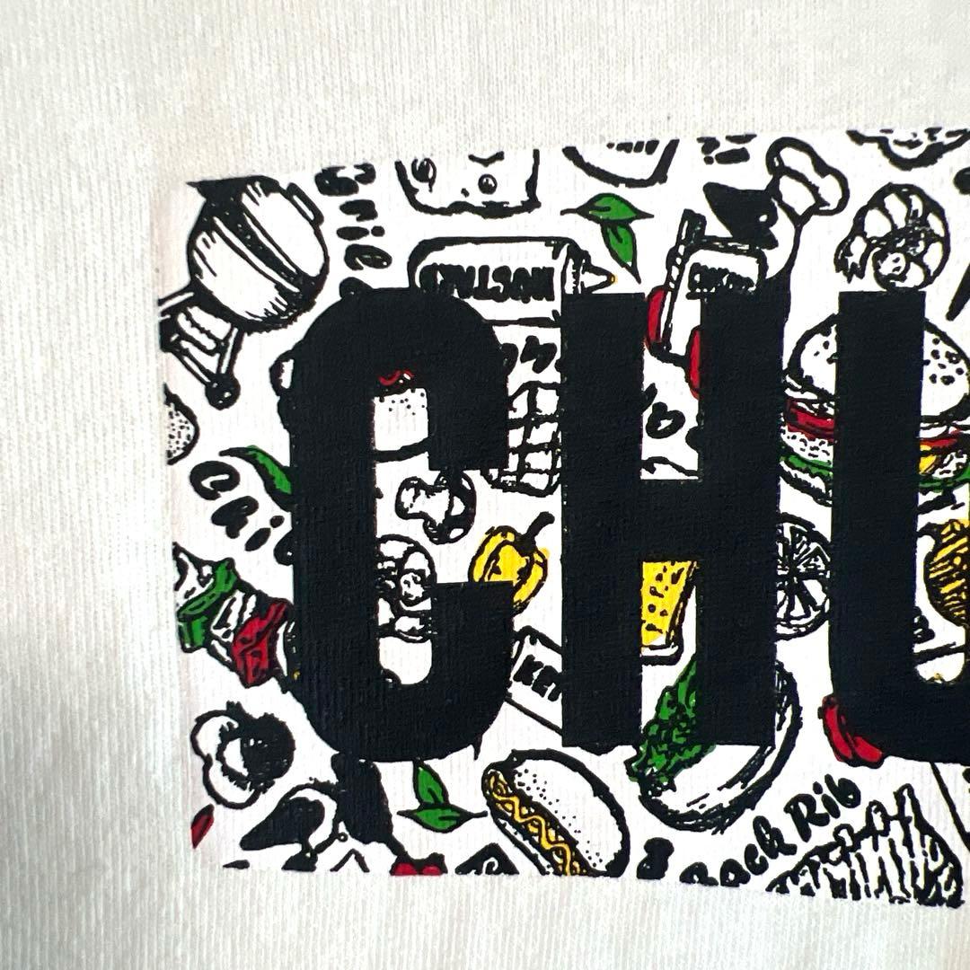 【美品】チャムス BBQロゴ Tシャツ 白 CH01-2224 アウトドア — image 5