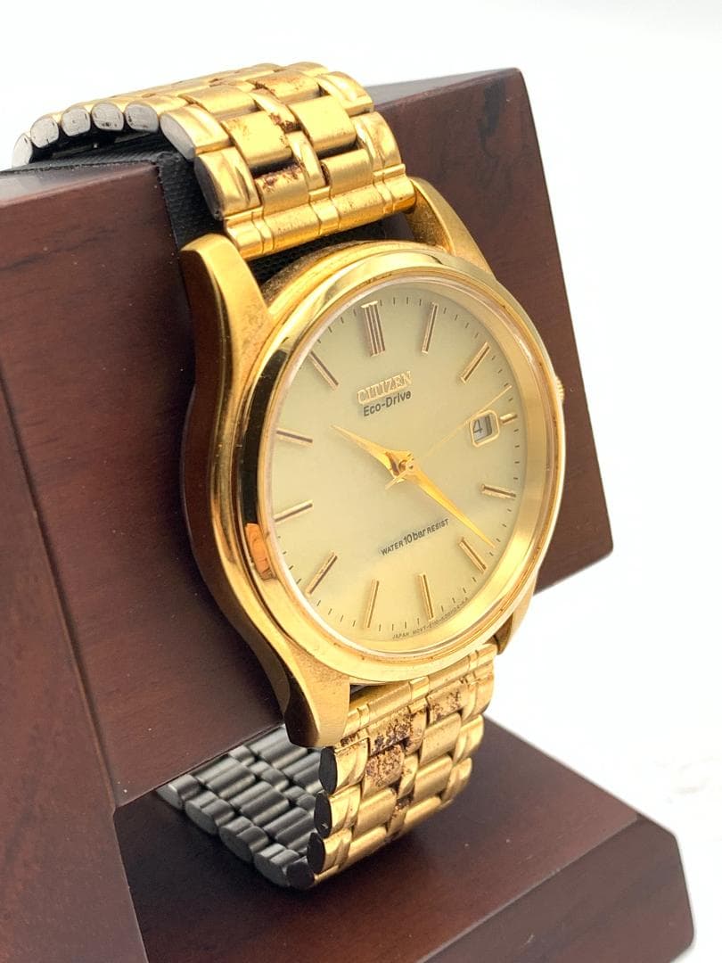【稼動】CITIZEN Eco-Drive 腕時計 ゴールド　メンズ — image 2