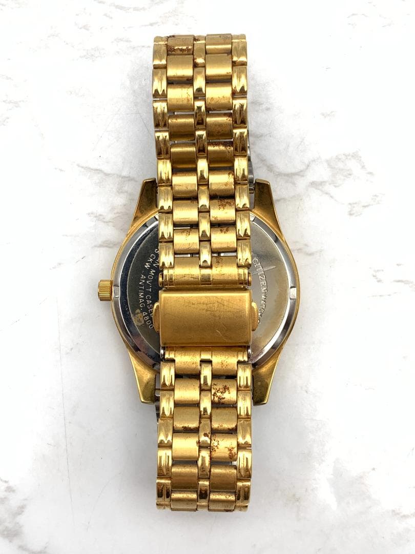 【稼動】CITIZEN Eco-Drive 腕時計 ゴールド　メンズ — image 4