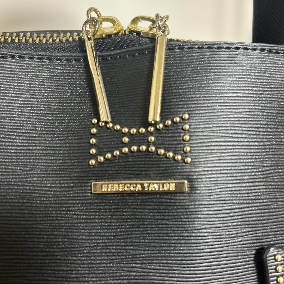 値下げ中♥REBECCA TAYLOR ブラックハンドバッグ　ショルダーバッグ — image 2