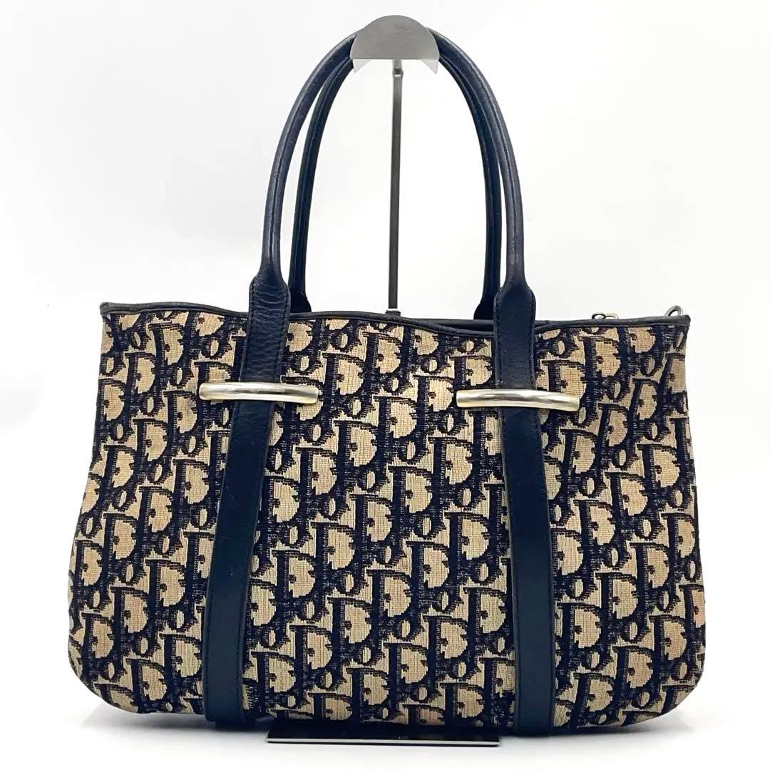 Diorディオール トロッター オブリーク ハンドバッグ 3ポケット キャンバス — image 2