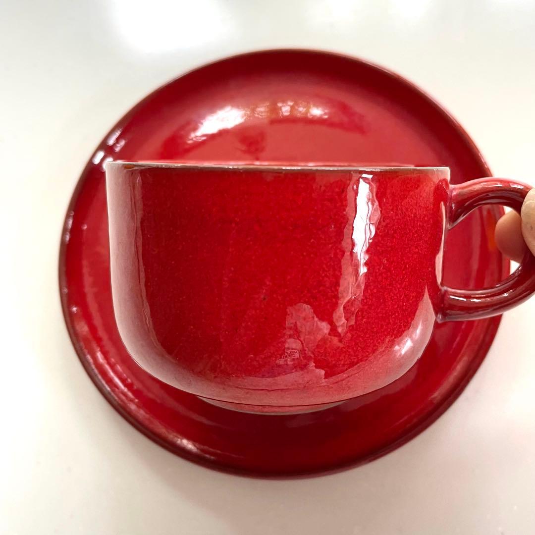 美品Melitta ceracron カップ＆ソーサー レッド — image 2