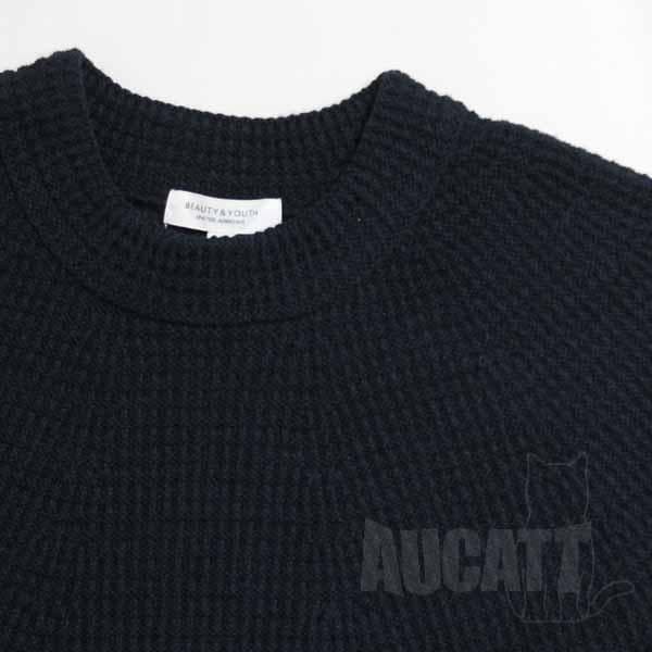 beauty&youth アローズ ニットセーター S 紺色 071J67 — image 2