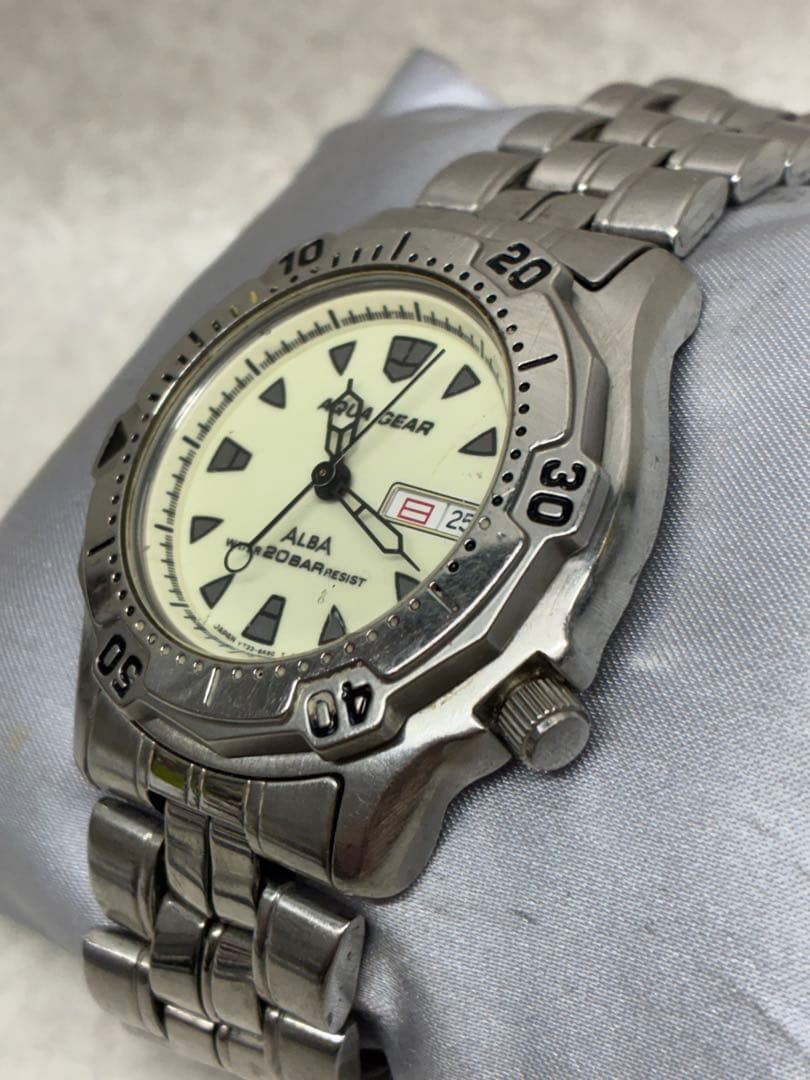 T6）②ALBA アルバ セイコー AQUA GEAR アクアギア ダイバー — image 2