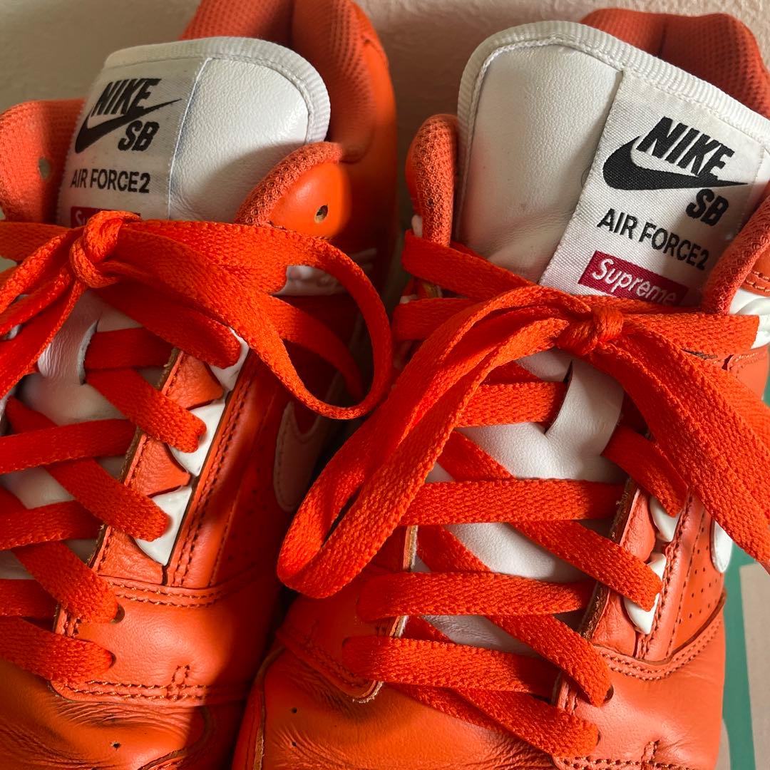Supreme Nike SB Air Force 2 Orange — image 4