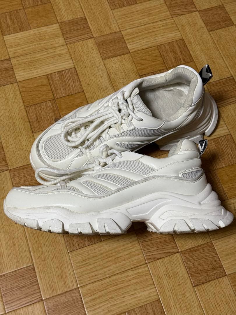 ホワイトメッシュスニーカー厚底 — image 2