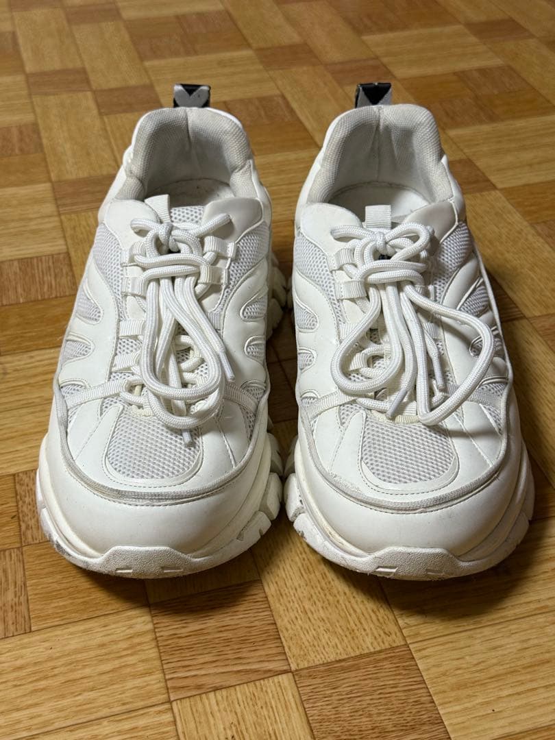 ホワイトメッシュスニーカー厚底 — image 4