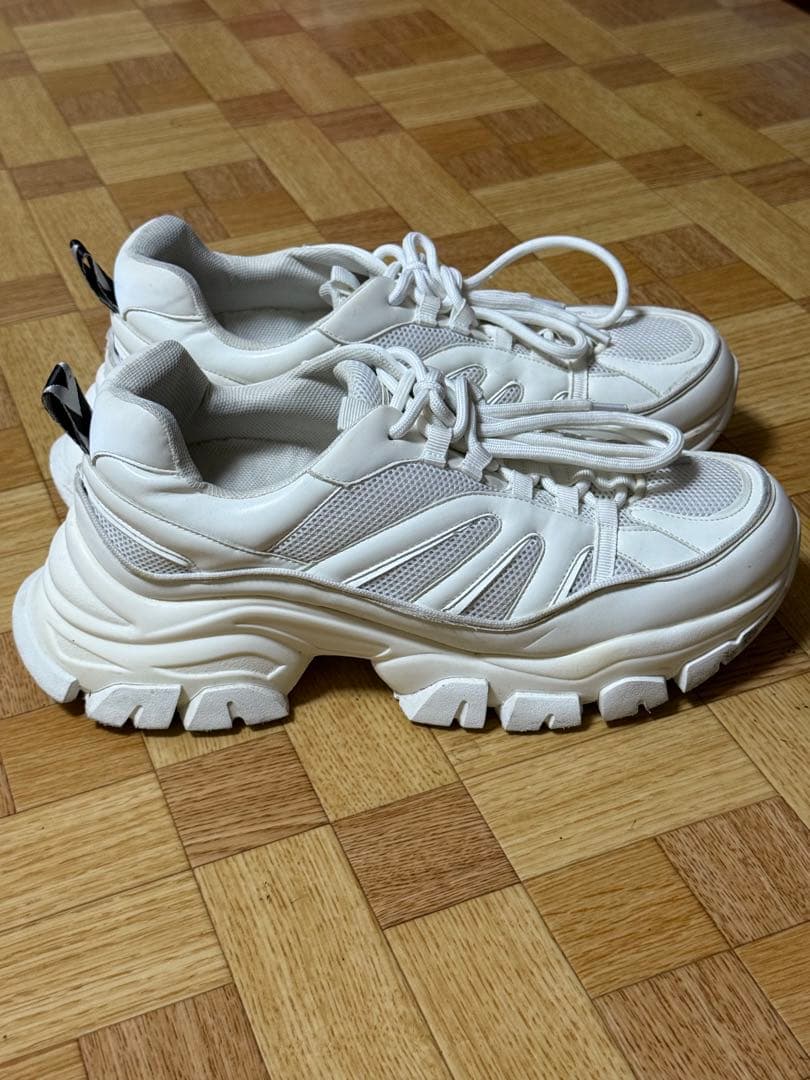 ホワイトメッシュスニーカー厚底 — image 5
